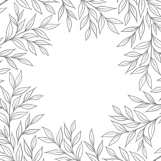 WHITE BACKGROUND WITH BRANCHES OF RUSKUS IN THE VECTOR