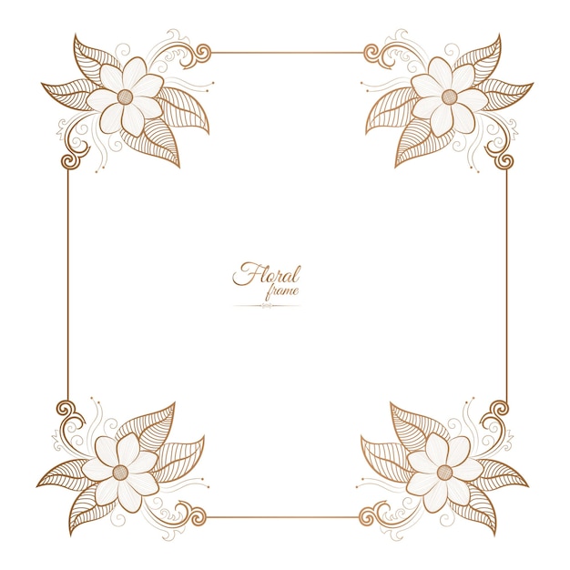 Vector a white background with a gold border and a floral border with a border that says thank you