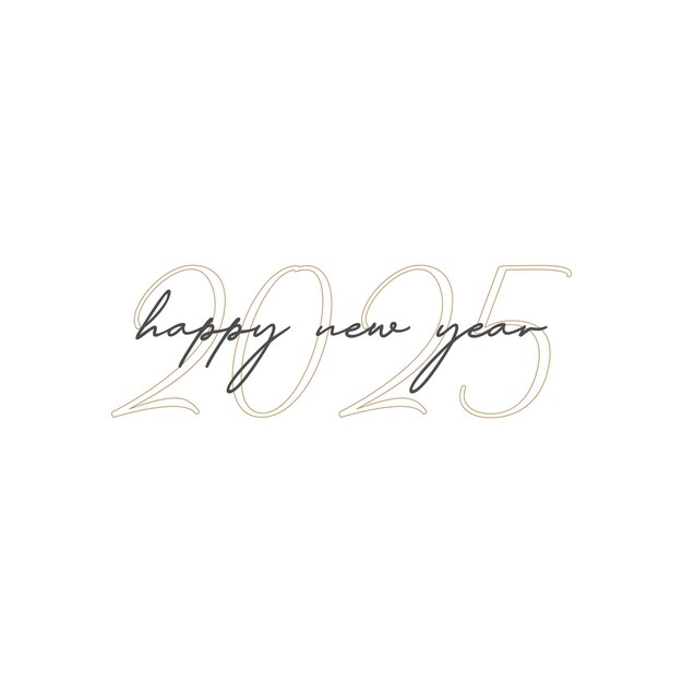 Vector a white background with a picture of a happy new year