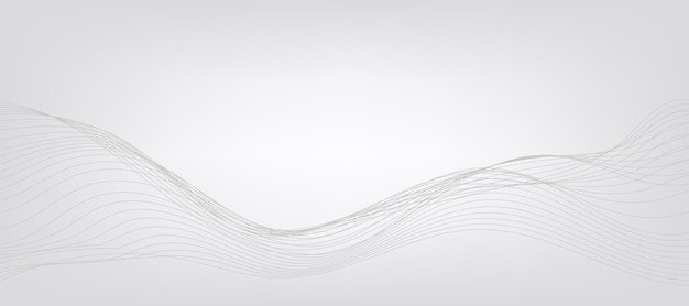 Vector a white background with a wavy line