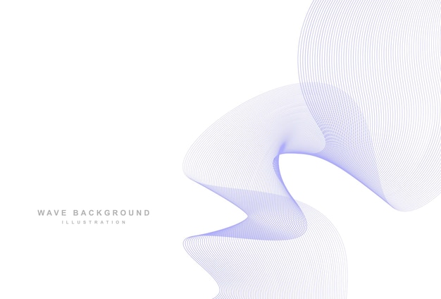 White background with wavy lines abstract