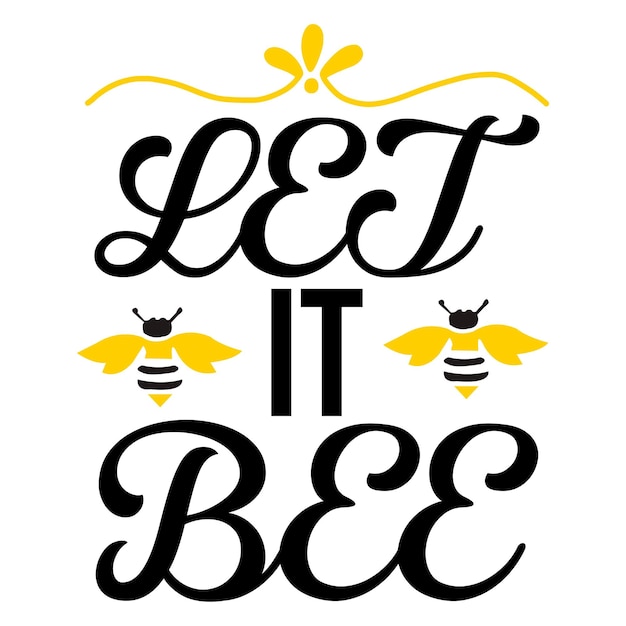 Vector a white background with the words  let it be