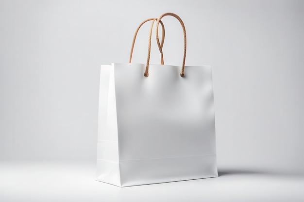 Vector a white bag with handles that say no handles