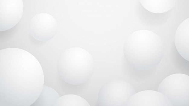 white ball abstract background