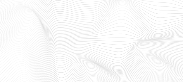 White and black gray abstract background with flowing particles line