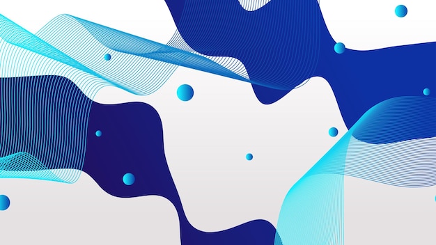 White and blue gradient dynamic fluid shapes abstract background