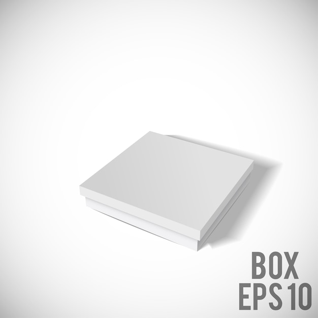 white box mockup  Cardboard Package eps 10