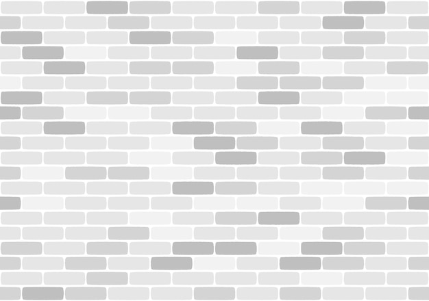 White brick wall seamless pattern,  illustration