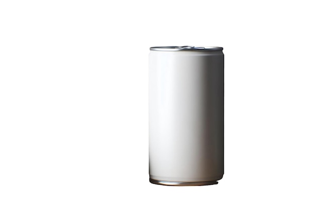 Vector a white can of milk is shown against a white background