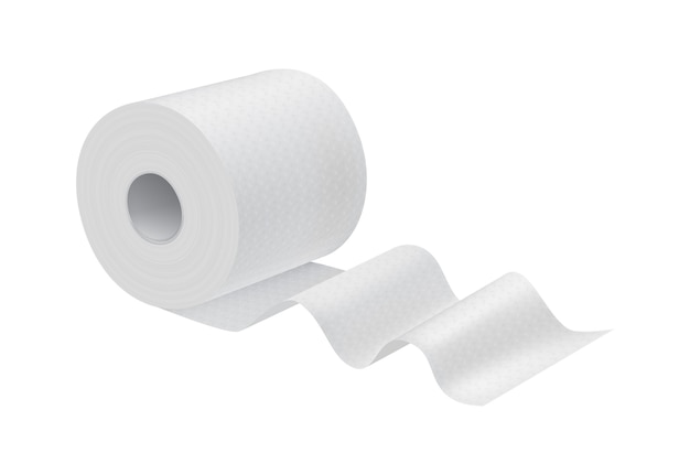 White cash register tape roll