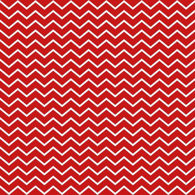 White Chevron Pattern On Red Background