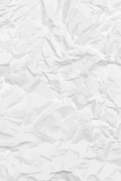 Vector white clean crumpled paper