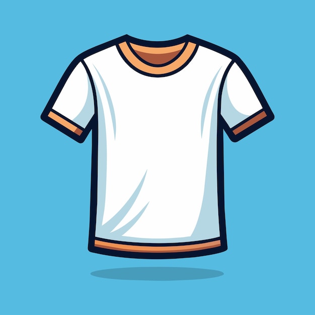 White color blank tshirt design vector illustration