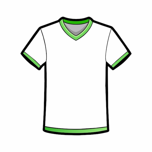 White color blank tshirt design vector illustration