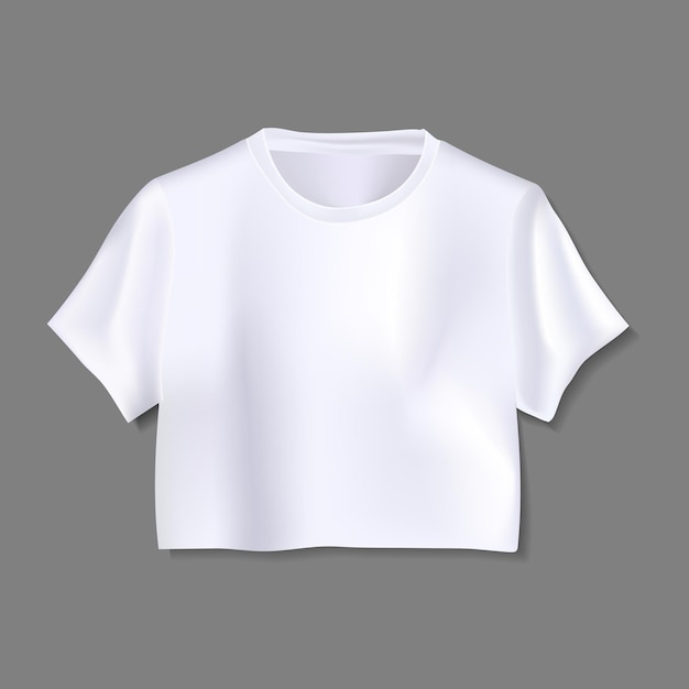 White colour shirt on gray background