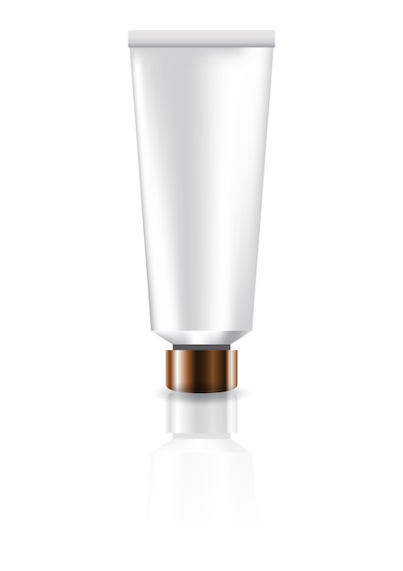 White cosmetic tube