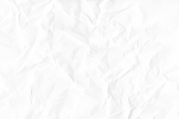 Vector white crumpled paper texture background