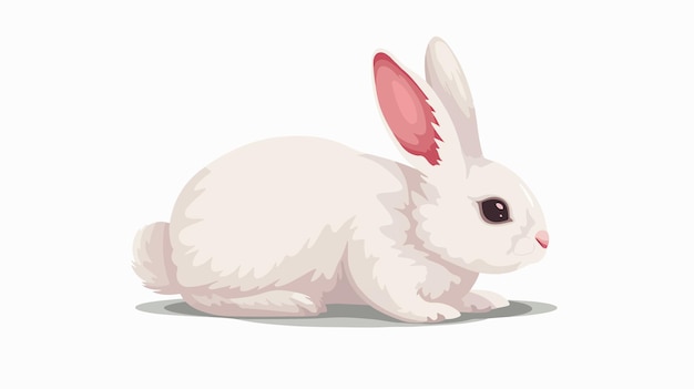 White Fur Rabbit Illustration