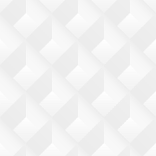 Vector white geometric seamless texture vector 3d pattern