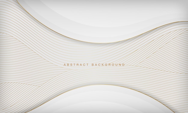 White golden curve line luxury background Elegant concept design