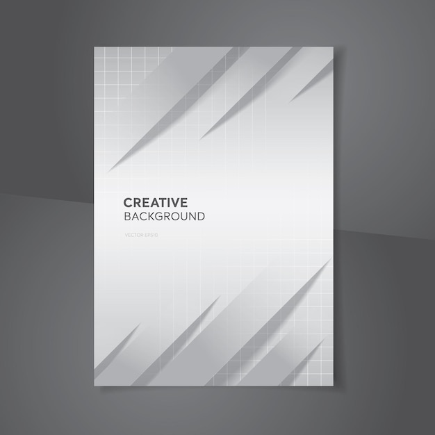 White gray abstract gradient creative design background