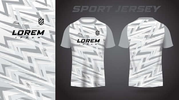 white gray shirt sport jersey design