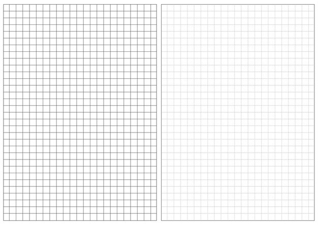 White Grid Paper dotted and Lines