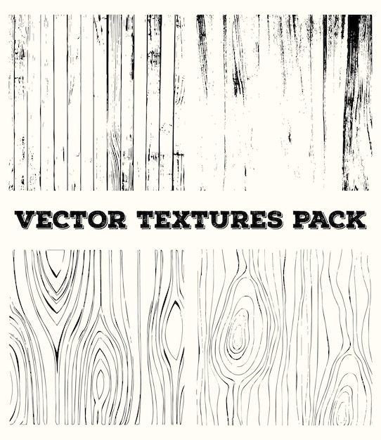 Vector white grunge distressed texture set