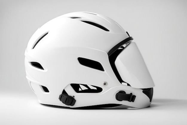 Vector a white helmet with a black and white helmet on it