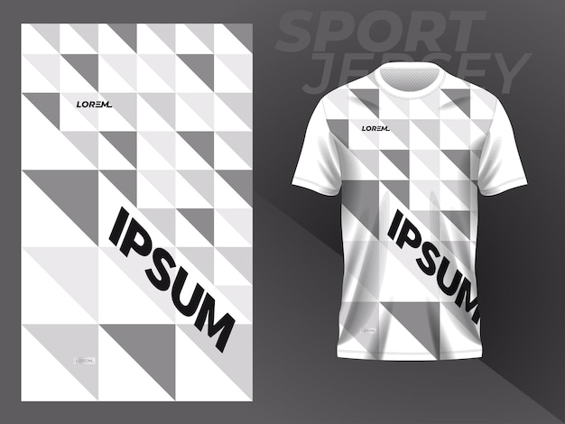 white jersey mockup template design for sport uniform