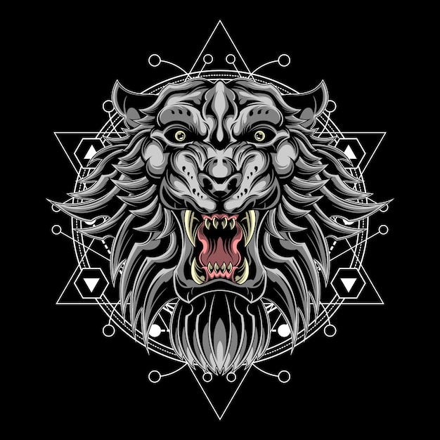 white lion sacred geometry