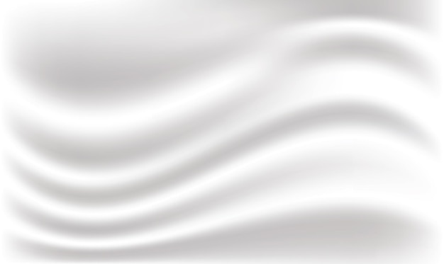 White luxury wavy fabric background 3d render