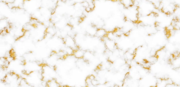 White marble texture with golden foil elements. Abstract vector background.