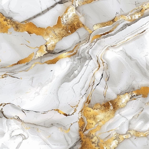 a white marble with gold and white colors is shown