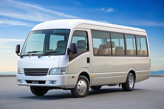 White Minibus