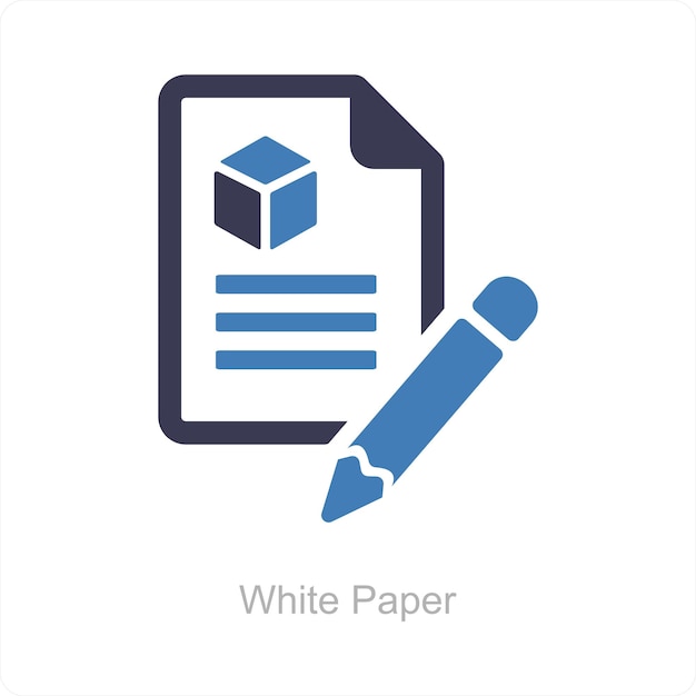 White Paper and content icon concept