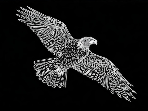 white parrot on a black background