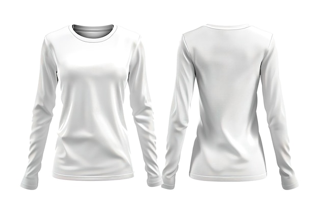 White Polo Shirt Template for Woman