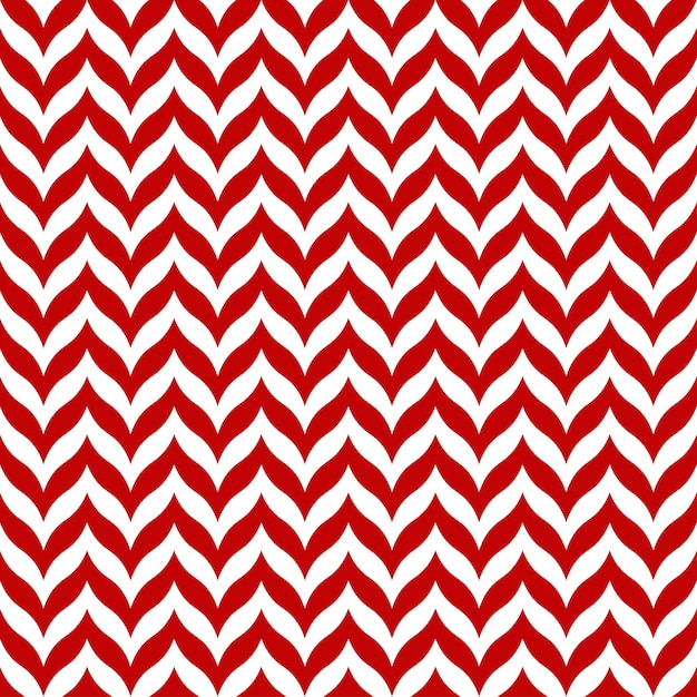 White and red chevron design seamless pattern.