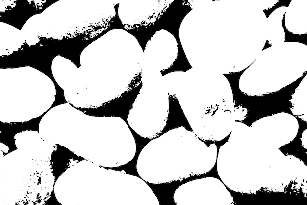 White rocks in black and white