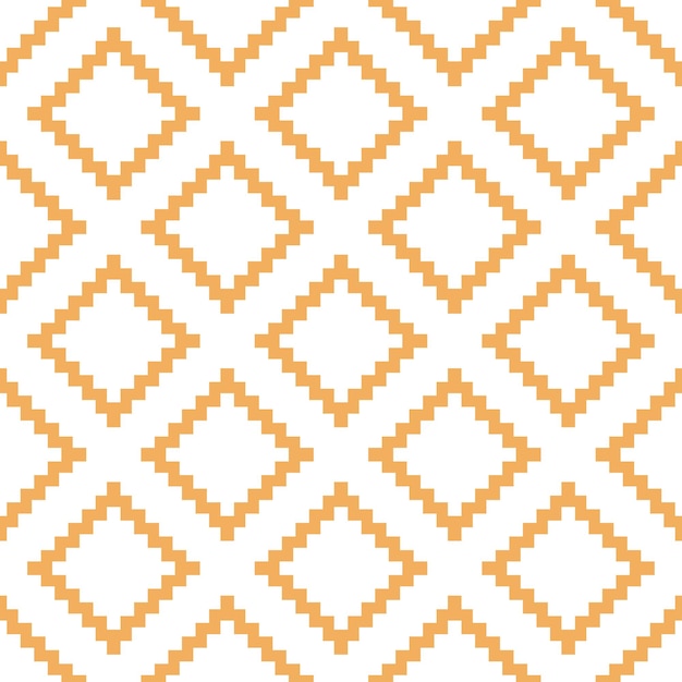 White seamless pattern with beige kilim design.