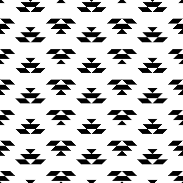 White seamless pattern with white Aztec elements.