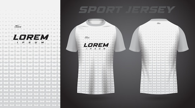 white shirt sport jersey design