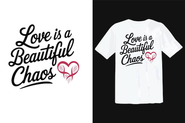 Vector a white shirt with the word love is a beautiful explosion