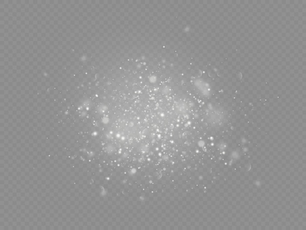 White sparks star shine christmas sparkl light effect sparkling magic dust particles sparkle