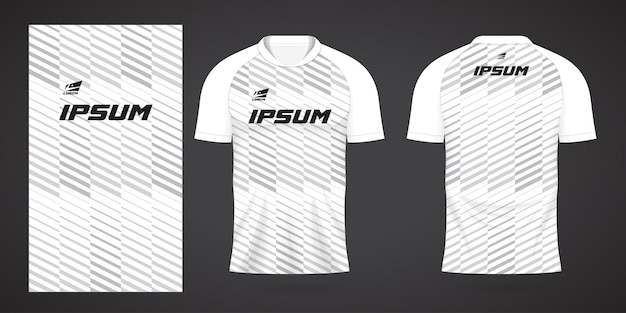 white sports shirt jersey design template