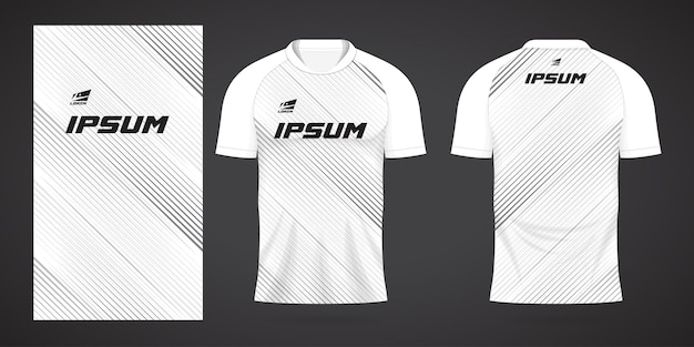 white sports shirt jersey design template