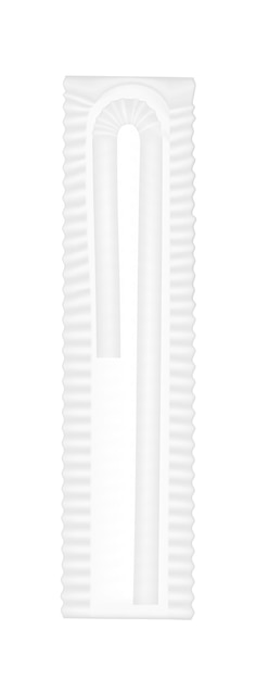 White straw for beverage juice and milk