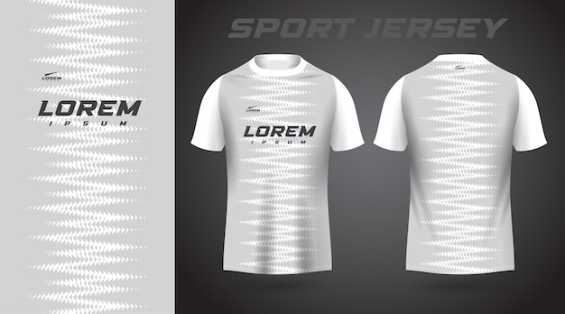 white t-shirt sport jersey design