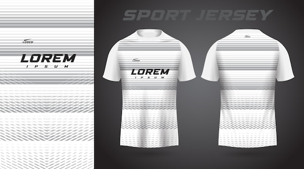 white t-shirt sport jersey design